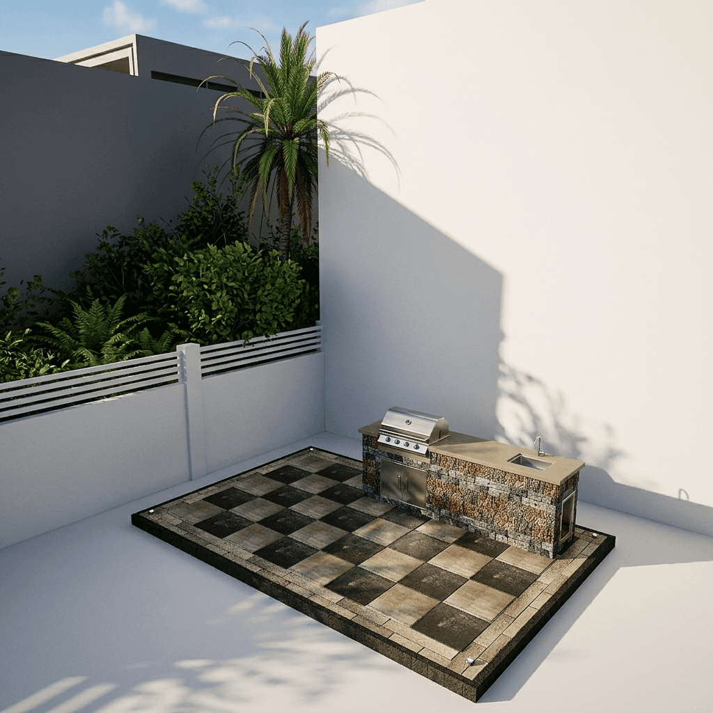 Outdoor Kitchen 4019 - 5.50 x 3.70 m